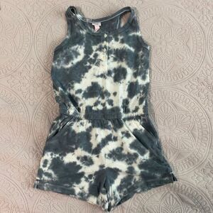 Tie Dye Girls Romper Medium